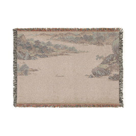 Greeting the Spring Tapestry Blanket