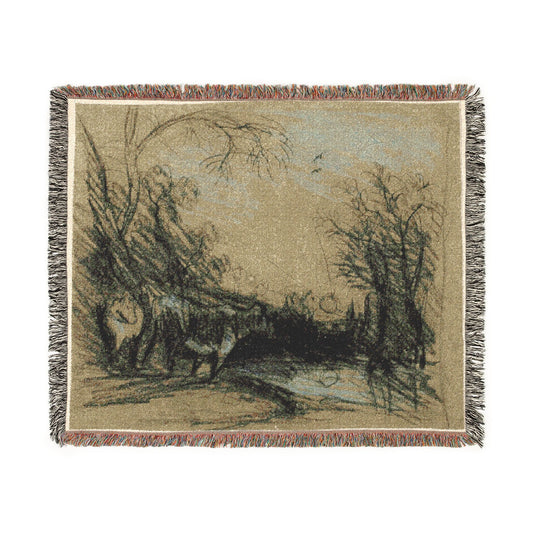 Landscape with Cows — Constable Tapestry Blanket