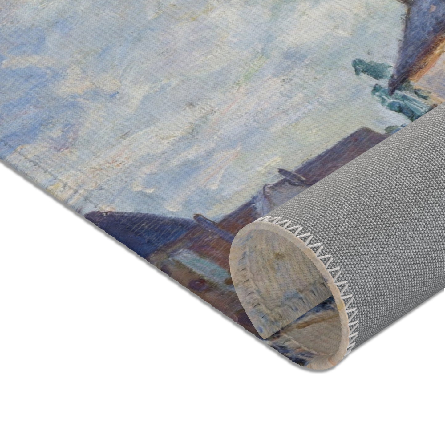 Alfred Sisley - Street in Moret | Area Rug