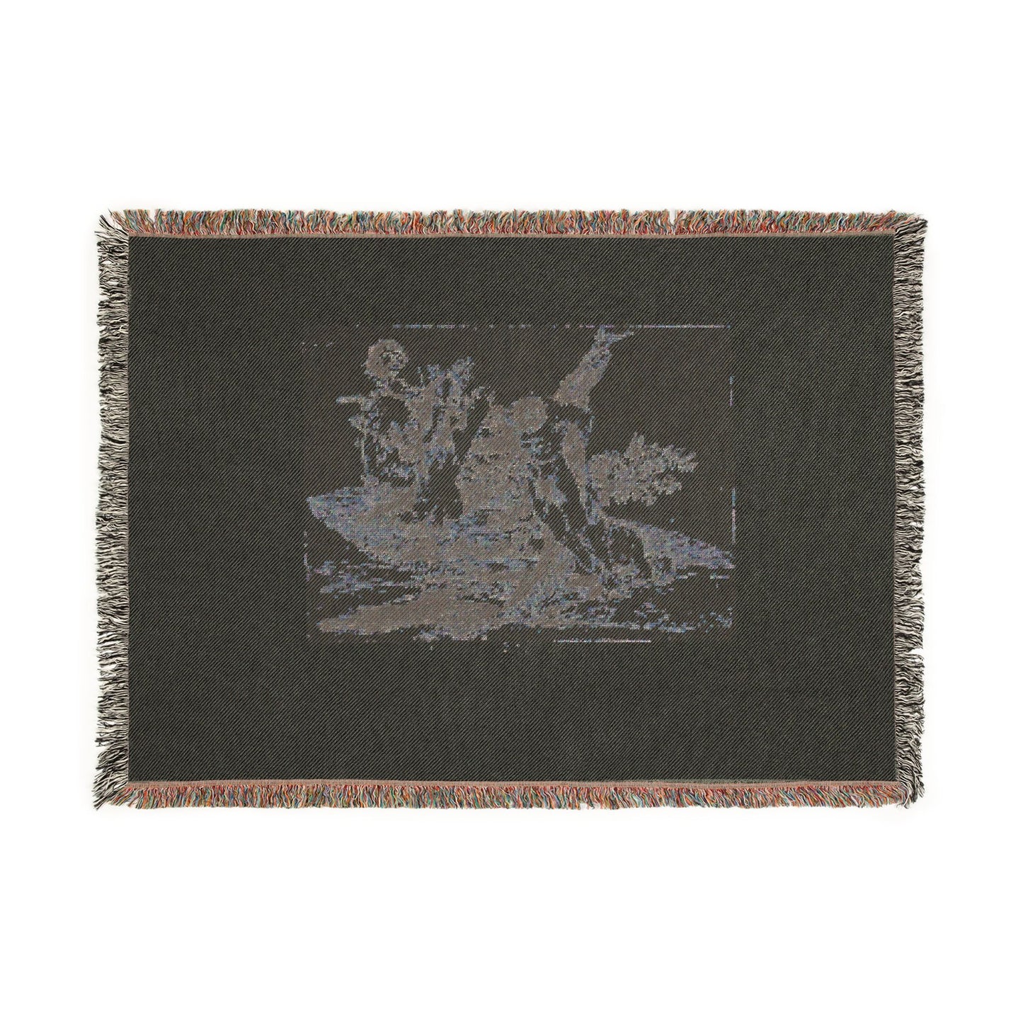Francisco José de Goya y Lucientes - A Heroic Feat! With Dead Men!, plate 39 from The Disasters of War | Woven Tapestry Blanket