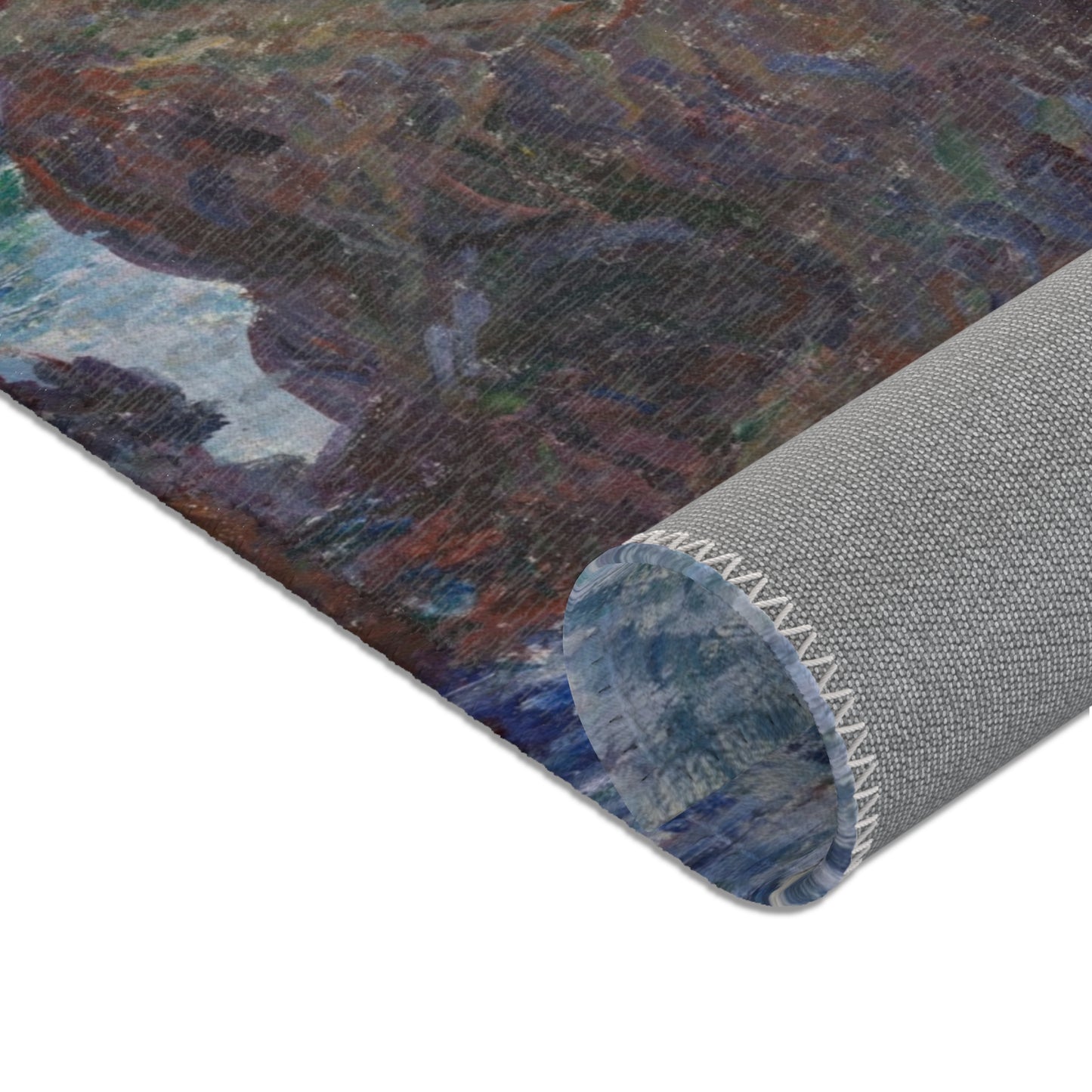 Claude Monet - Rocks at Port-Goulphar, Belle-Île | Area Rug