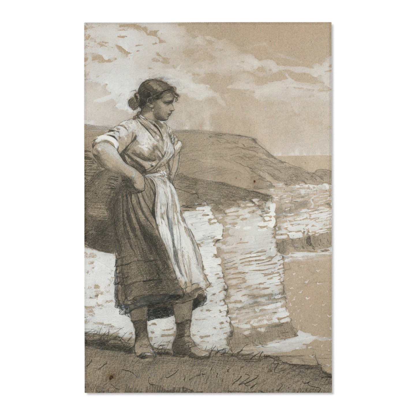 Winslow Homer - Flamborough Head, England | Area Rug