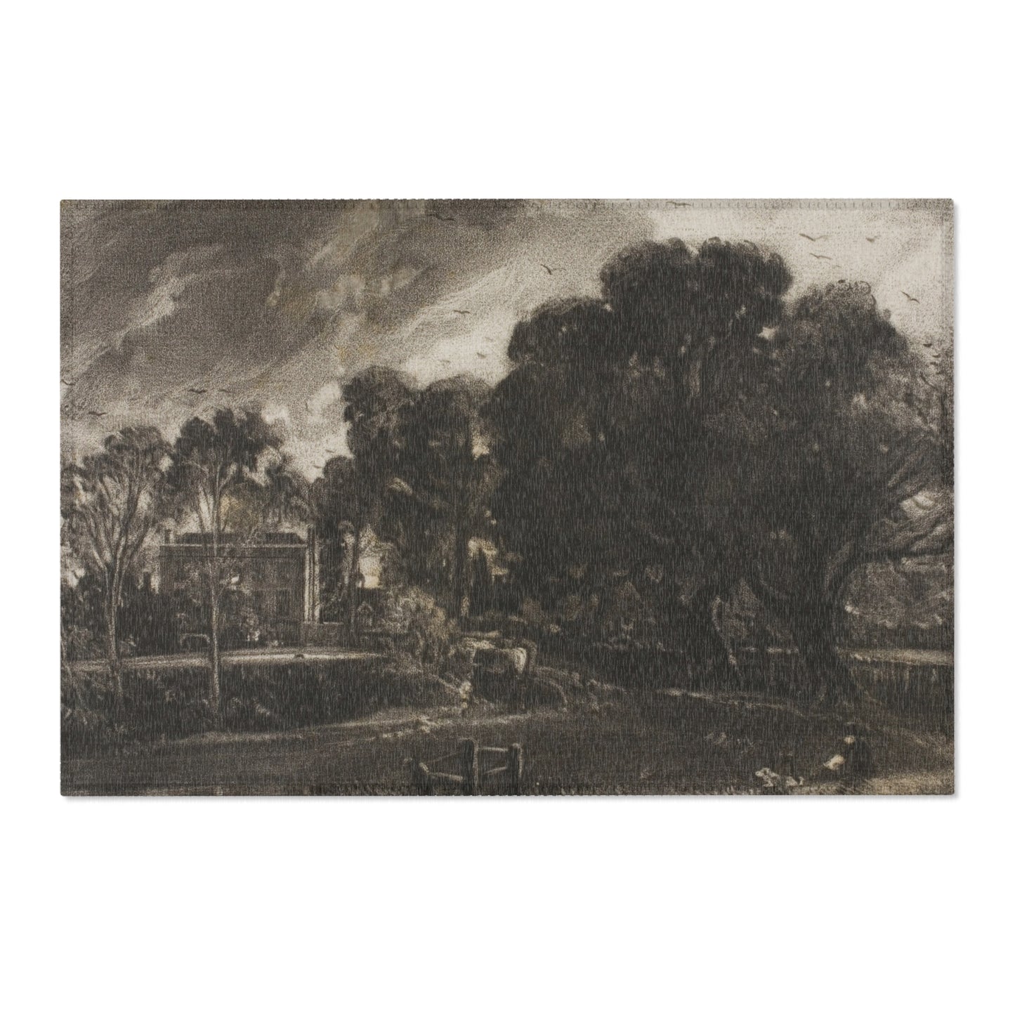 David Lucas - Frontispiece, to Mr. Constable's English Landscape, East Bergholt, Suffolk | Area Rug