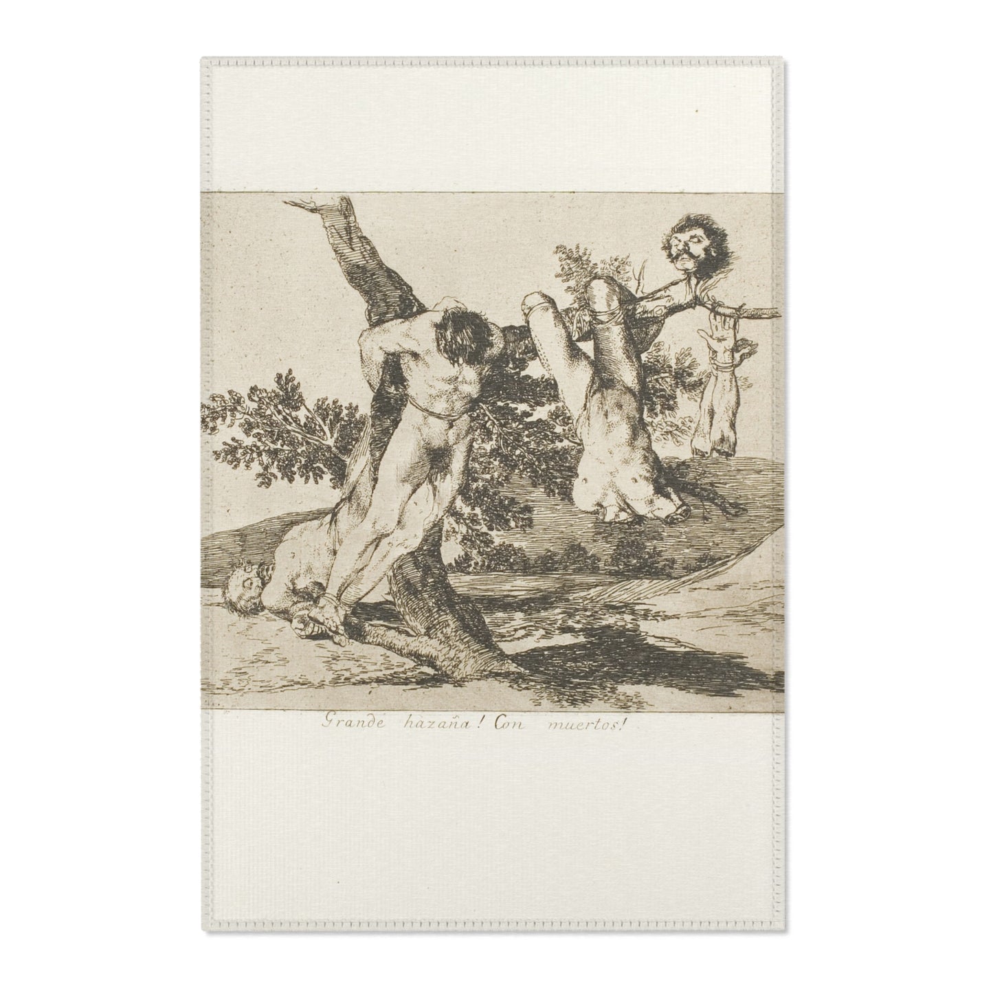 Francisco José de Goya y Lucientes - A Heroic Feat! With Dead Men!, plate 39 from The Disasters of War | Area Rug