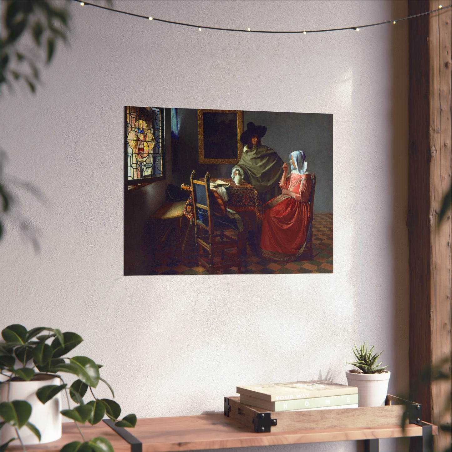 Jan Vermeer van Delft - The Glass of Wine - Google Art Project | Fine Art Poster