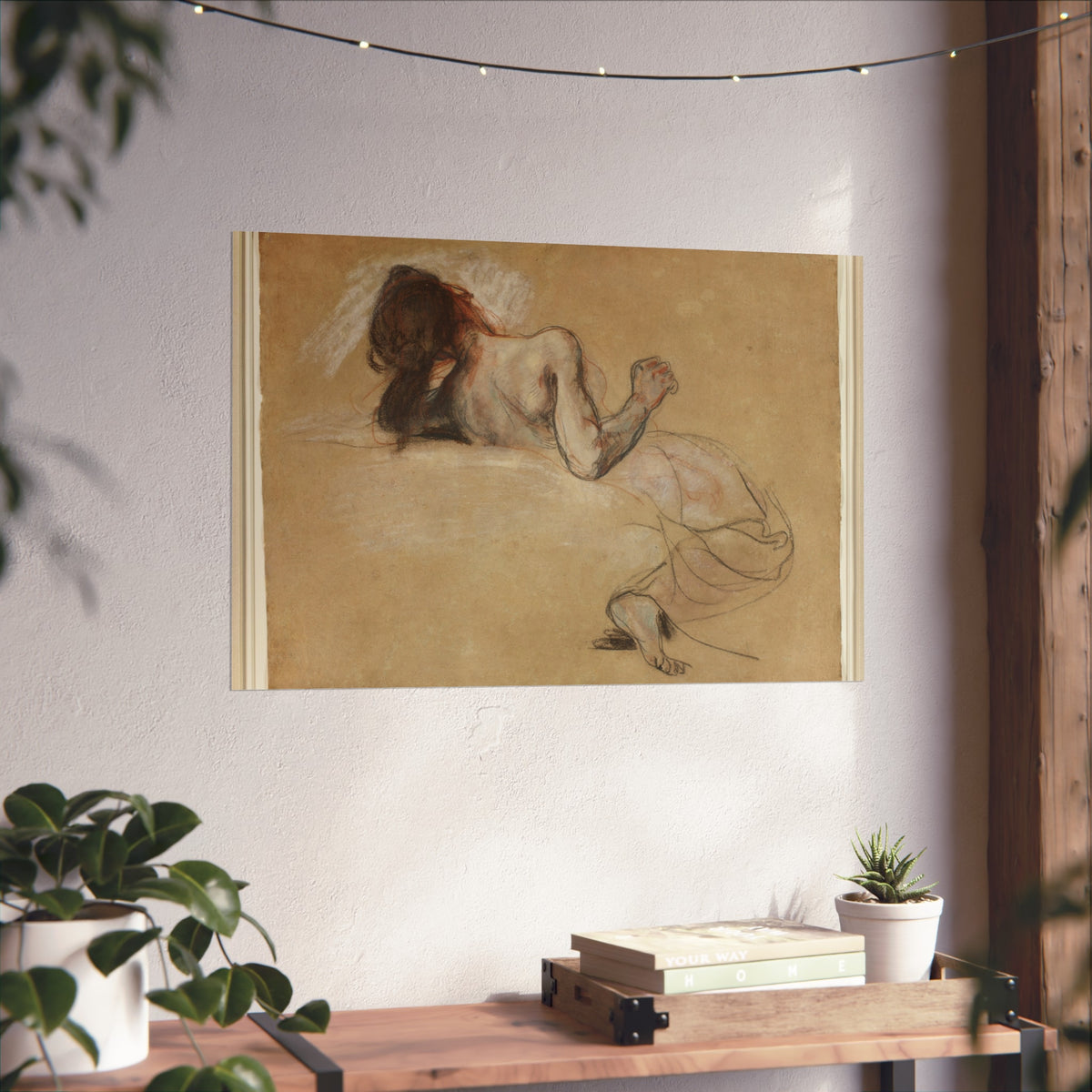 Crouching Woman — Eugène Delacroix Fine Art Poster