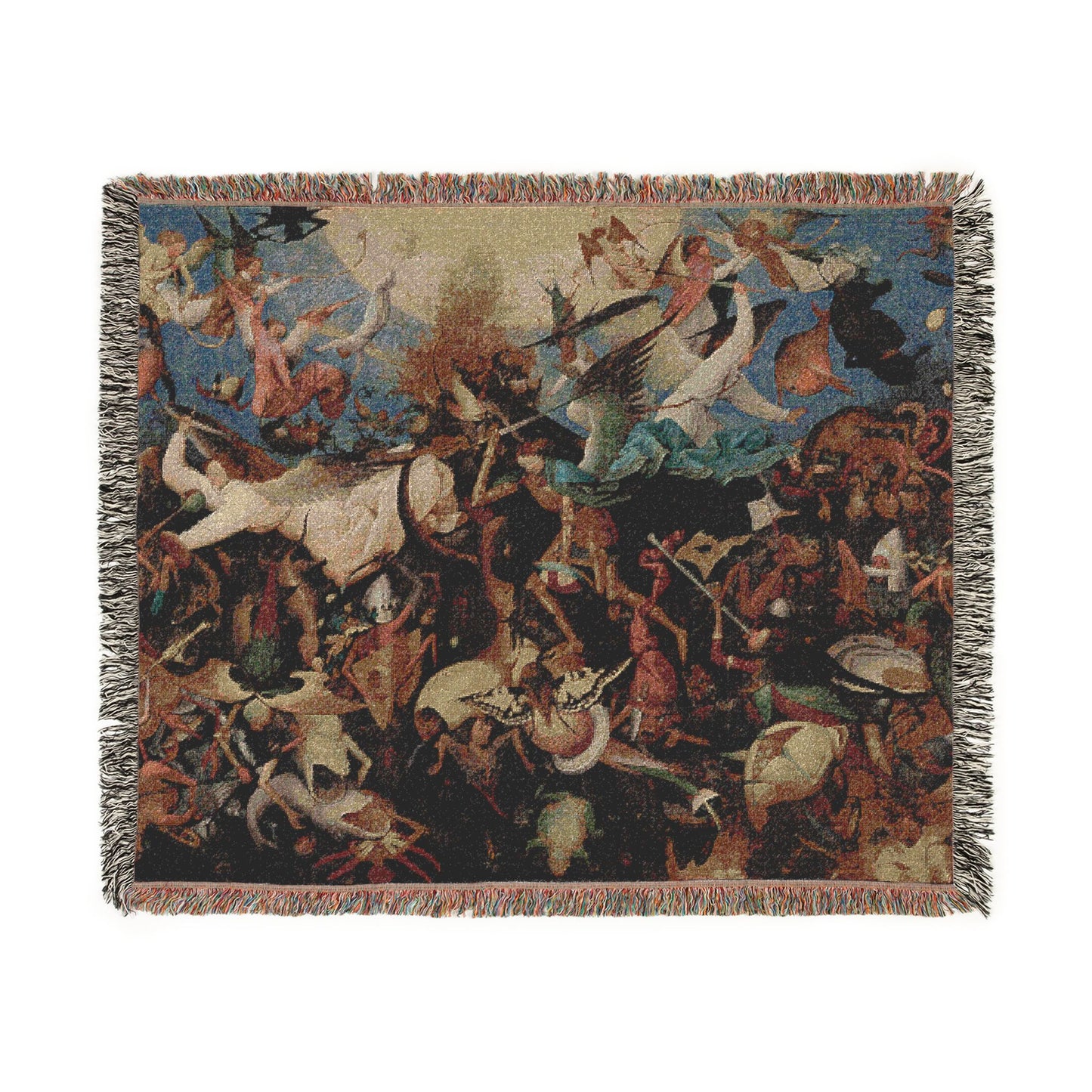 Pieter Bruegel the Elder - The Fall of the Rebel Angels - Google Art Project | Woven Tapestry Blanket