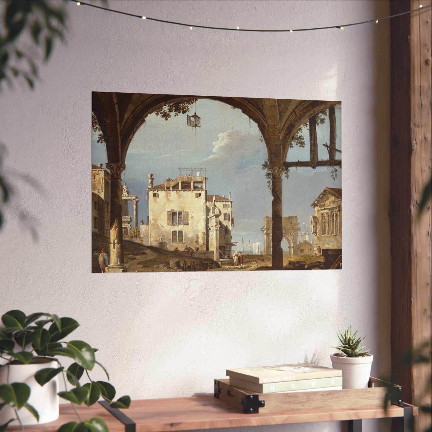 Follower of Canaletto - Portico with a Lantern | Fine Art Poster