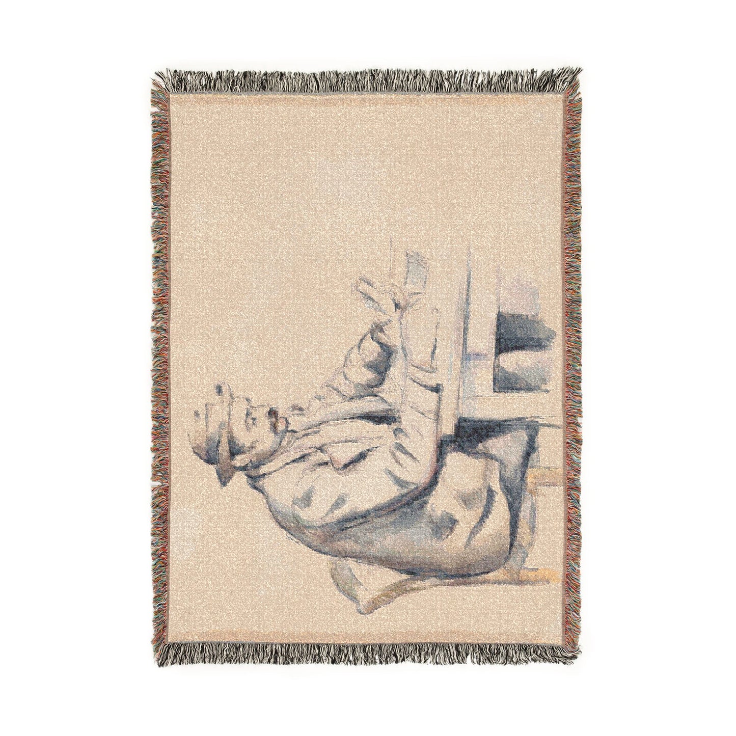 Paul Cezanne - A Study for the Card Players | Woven Tapestry Blanket