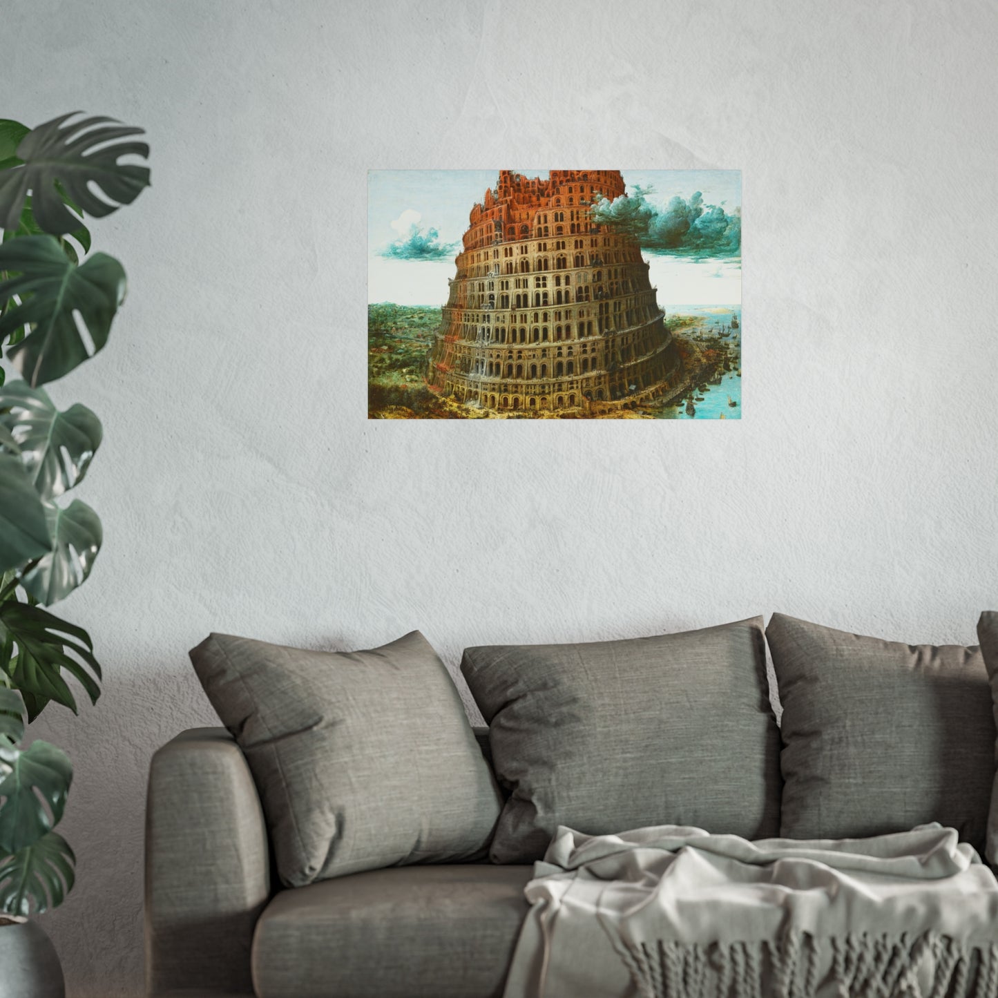 Pieter Bruegel the Elder - The Tower of Babel (Rotterdam) - Google Art Project - edited | Fine Art Poster