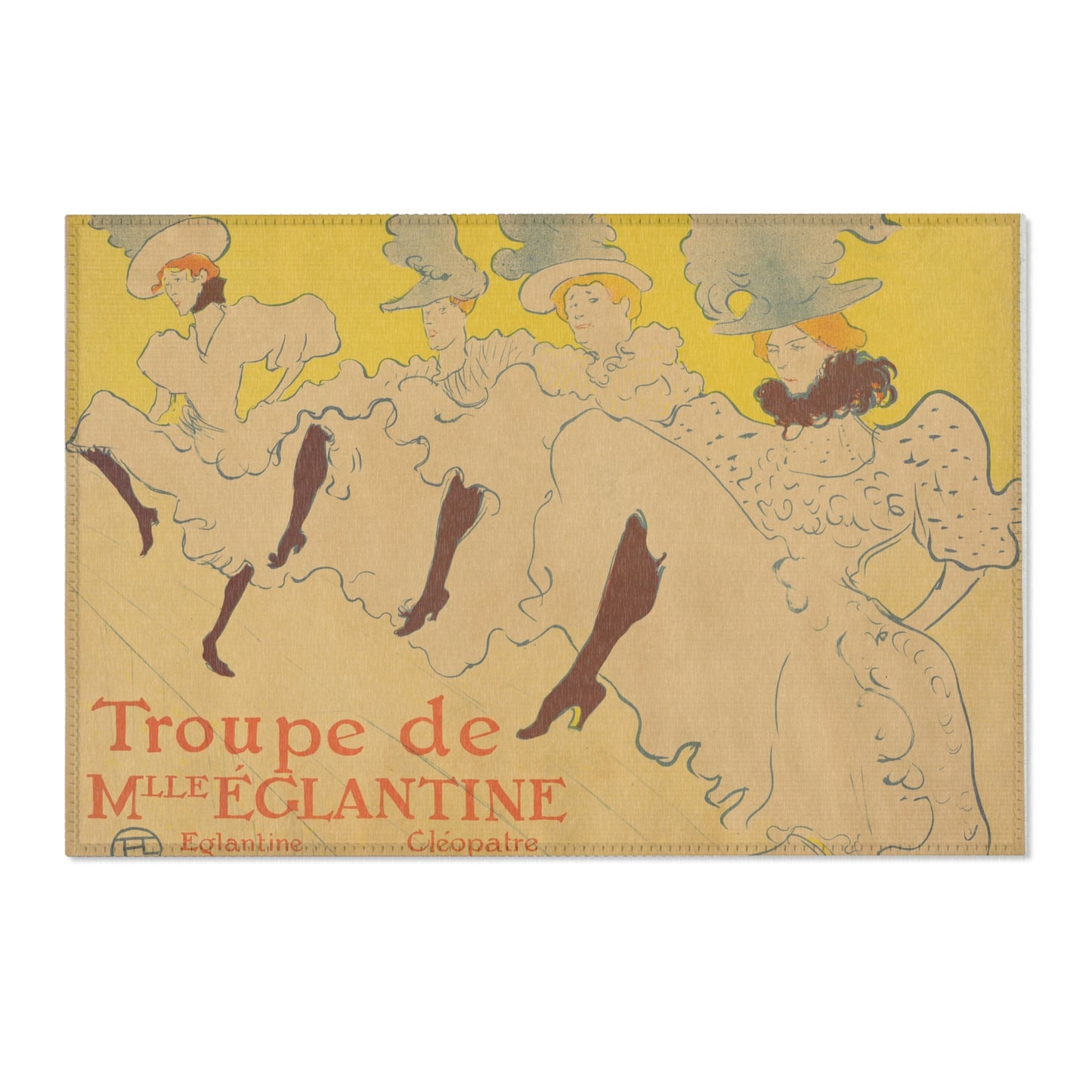 Henri de Toulouse-Lautrec - Mademoiselle Eglantine's Troupe | Area Rug