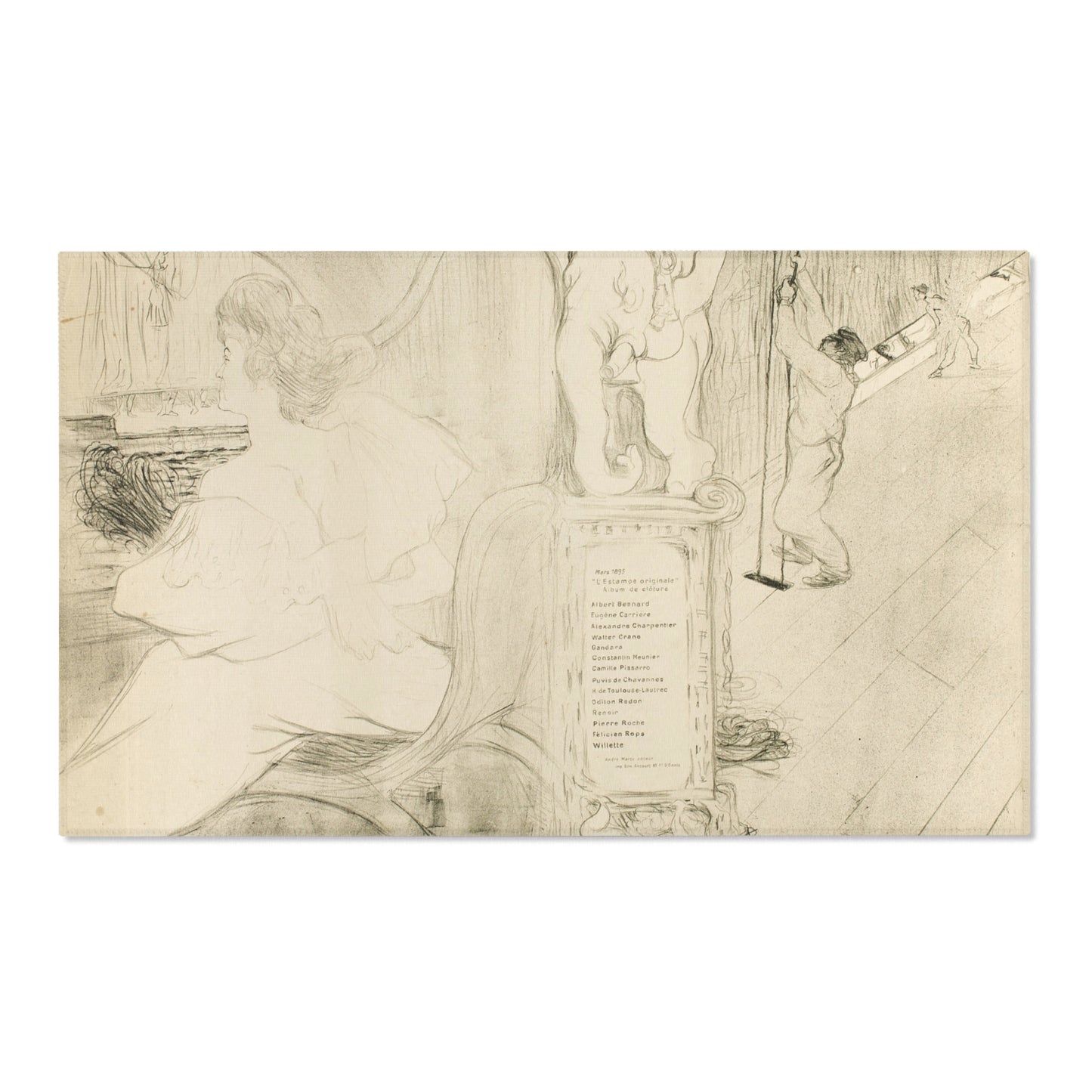 Henri de Toulouse-Lautrec - Cover for L'Estampe originale | Area Rug