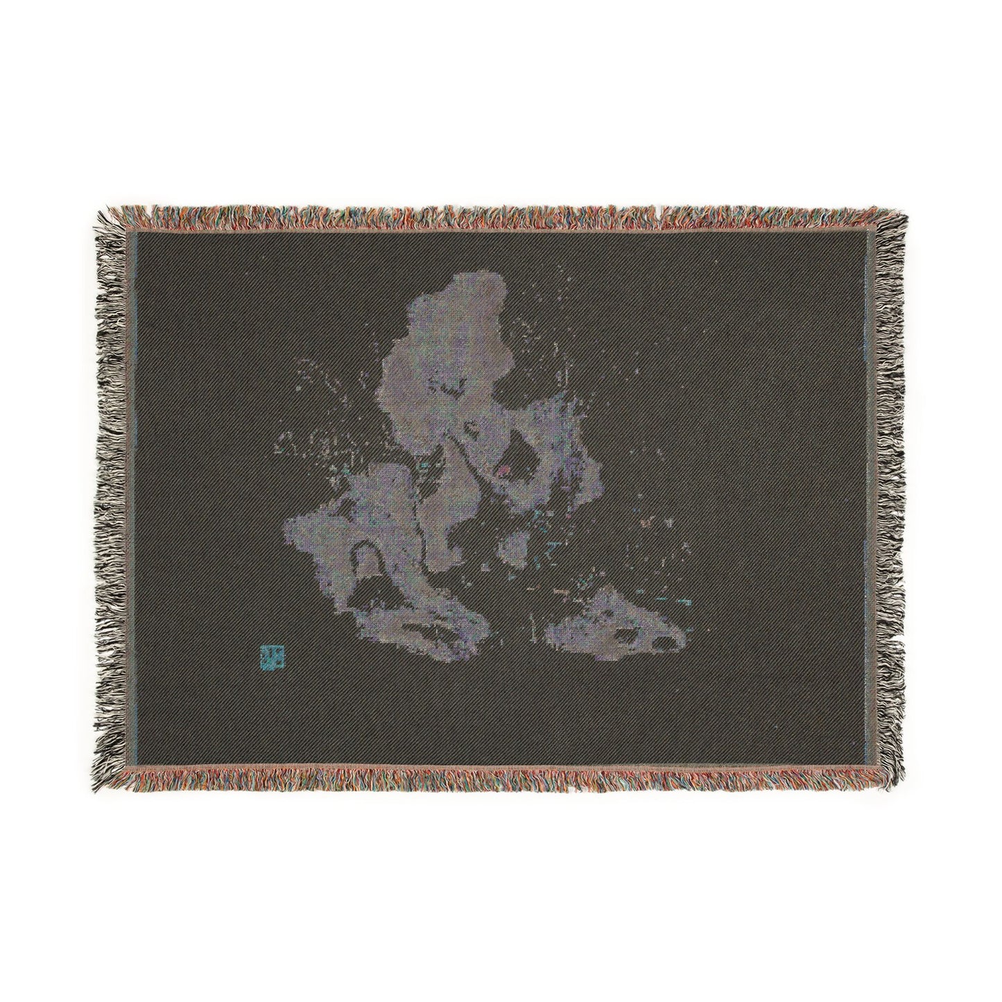 116_children-playing-blindman-s-buff-in-a-garden | Woven Tapestry Blanket