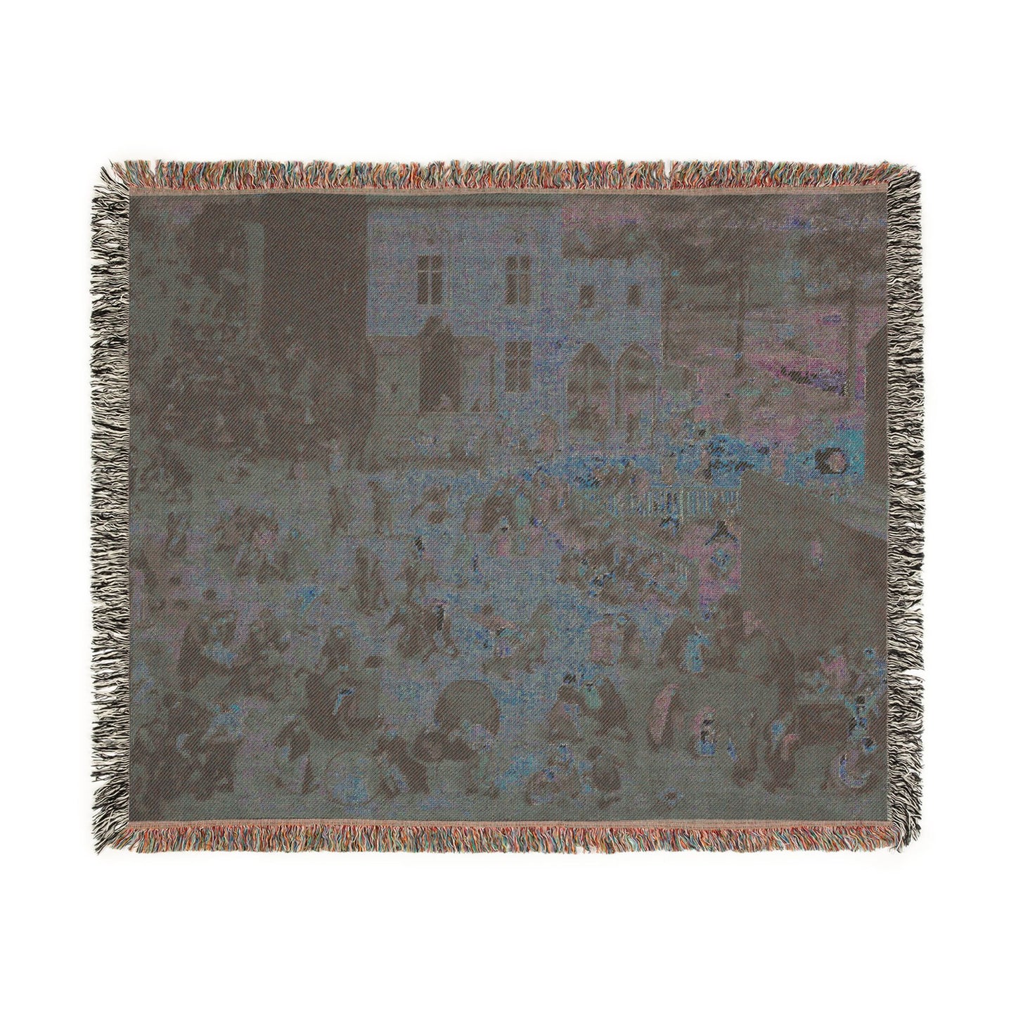 Pieter Bruegel the Elder - Children’s Games - Google Art Project | Woven Tapestry Blanket