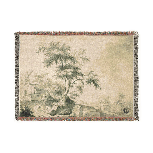 Landscape with a Tree — Ruisdael Tapestry Blanket