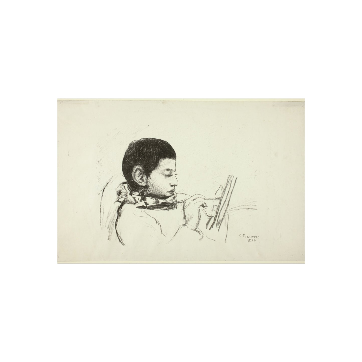 Camille Pissarro - Portrait Lucien Pissarro | Fine Art Poster