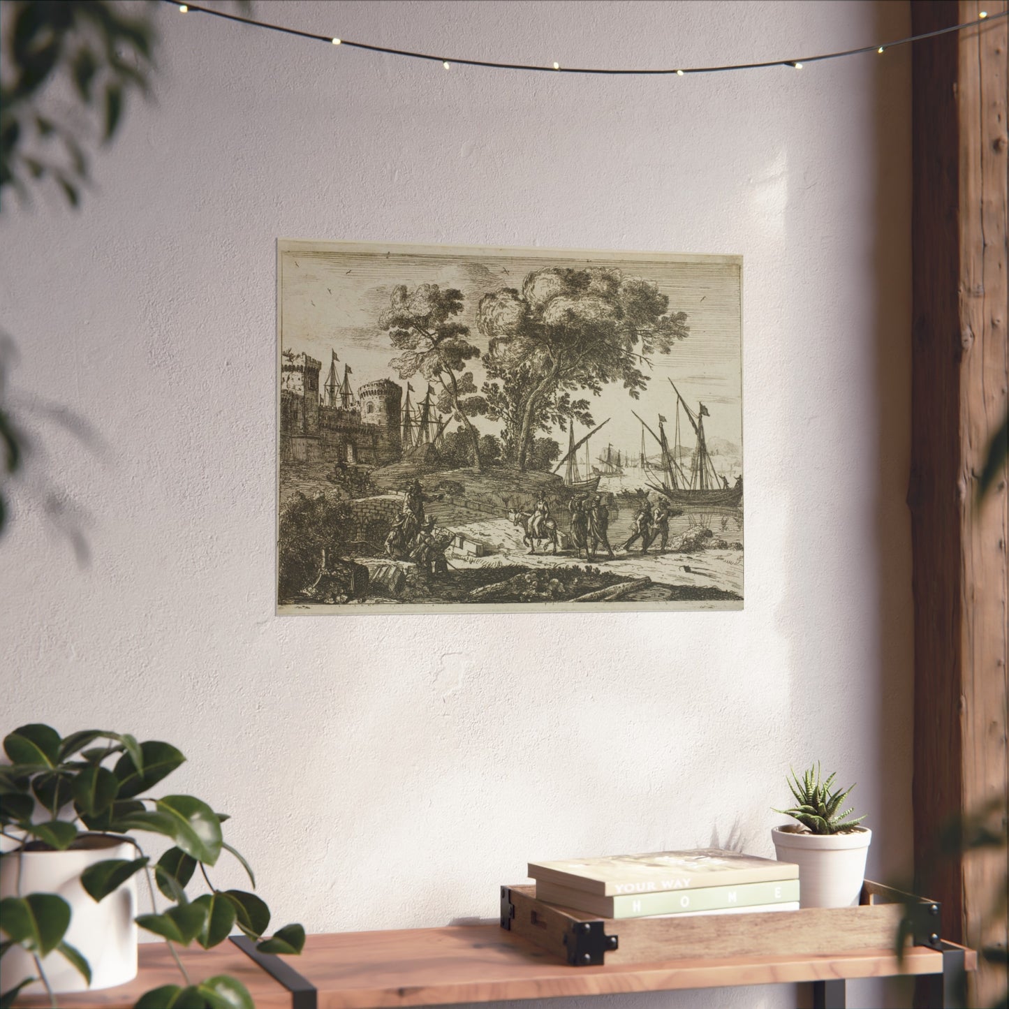 Claude Lorrain - Coast Scene with an Artist Drawing | Fine Art Poster