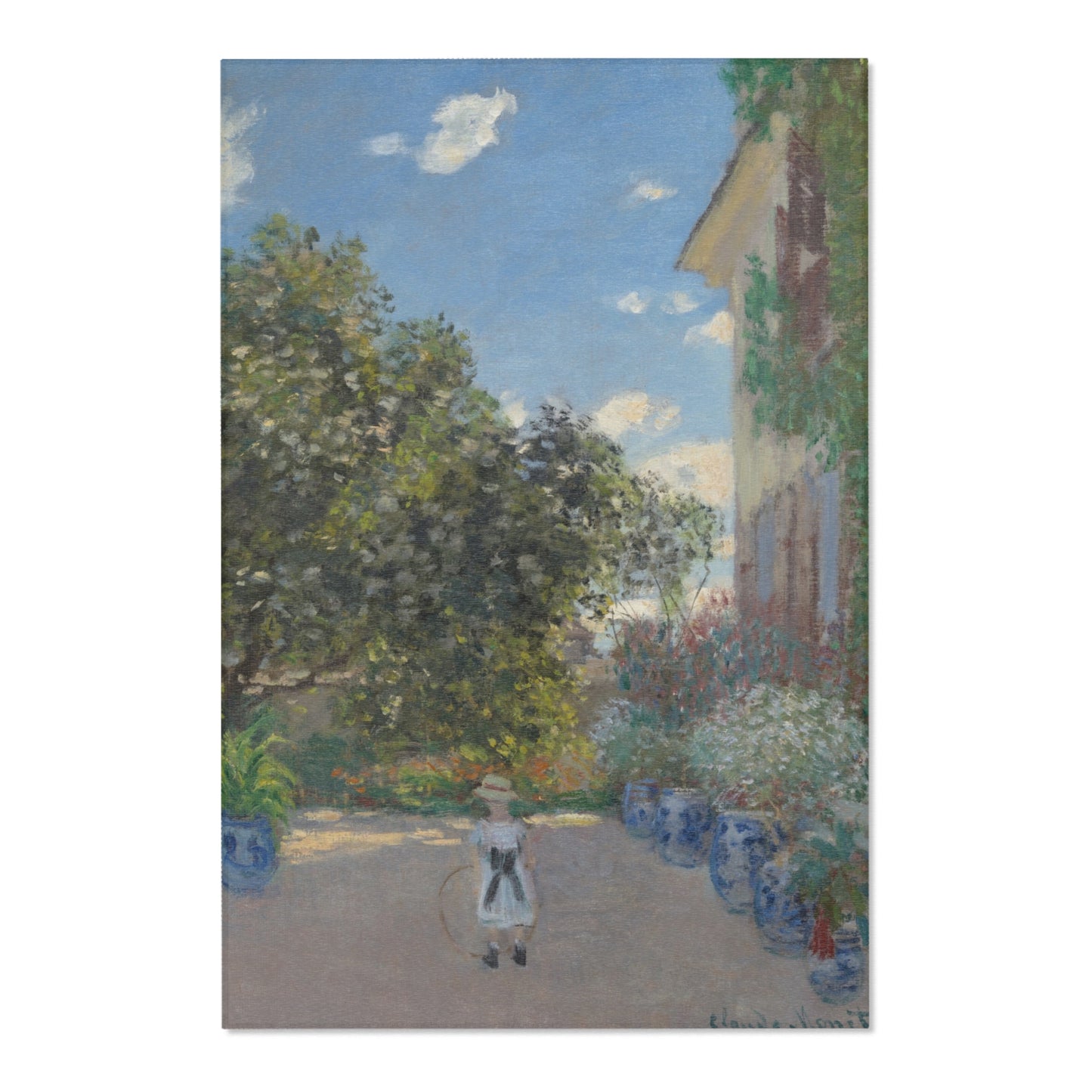 Claude Monet - The Artist's House at Argenteuil | Area Rug