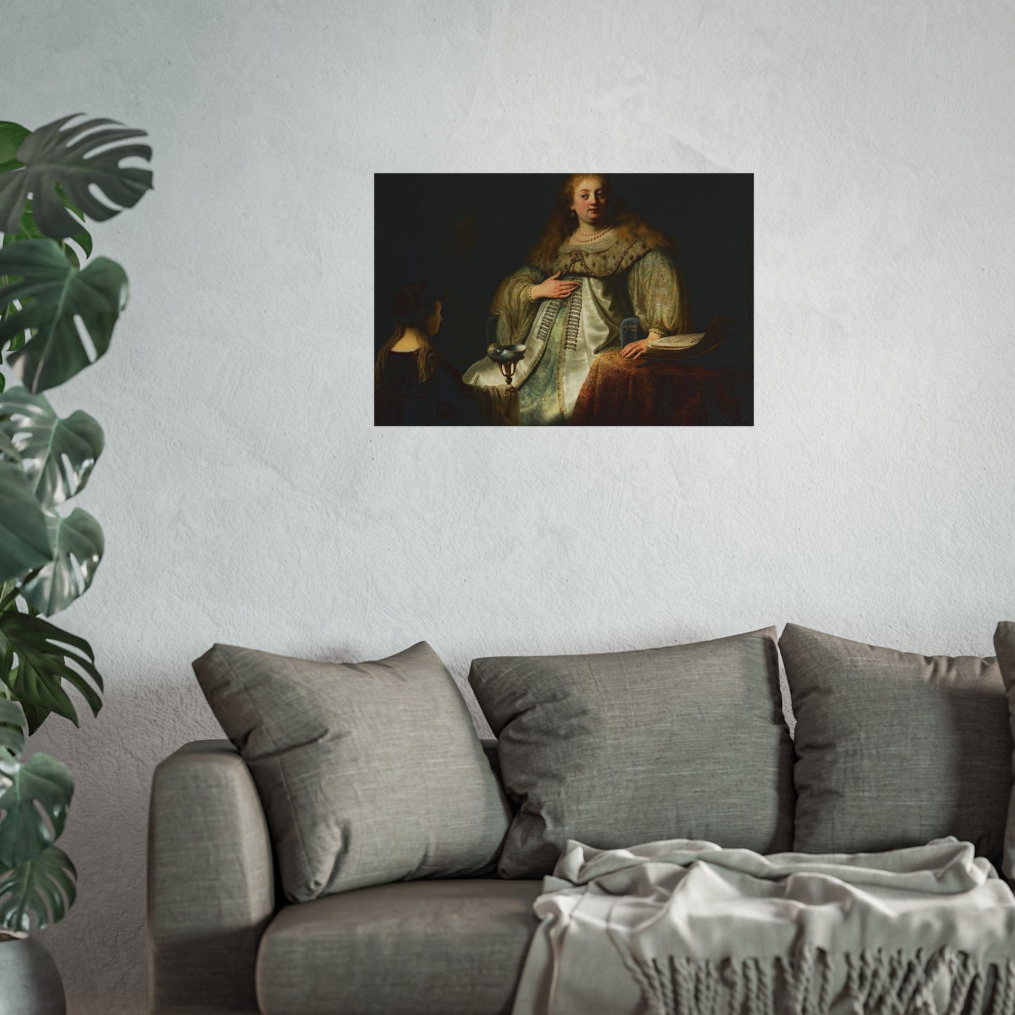 Judith at the Banquet of Holofernes (previously known as Artemisia), by Rembrandt, from Prado in Google Earth | Fine Art Poster