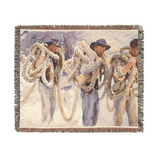 Workmen at Carrara — Sargent Tapestry Blanket