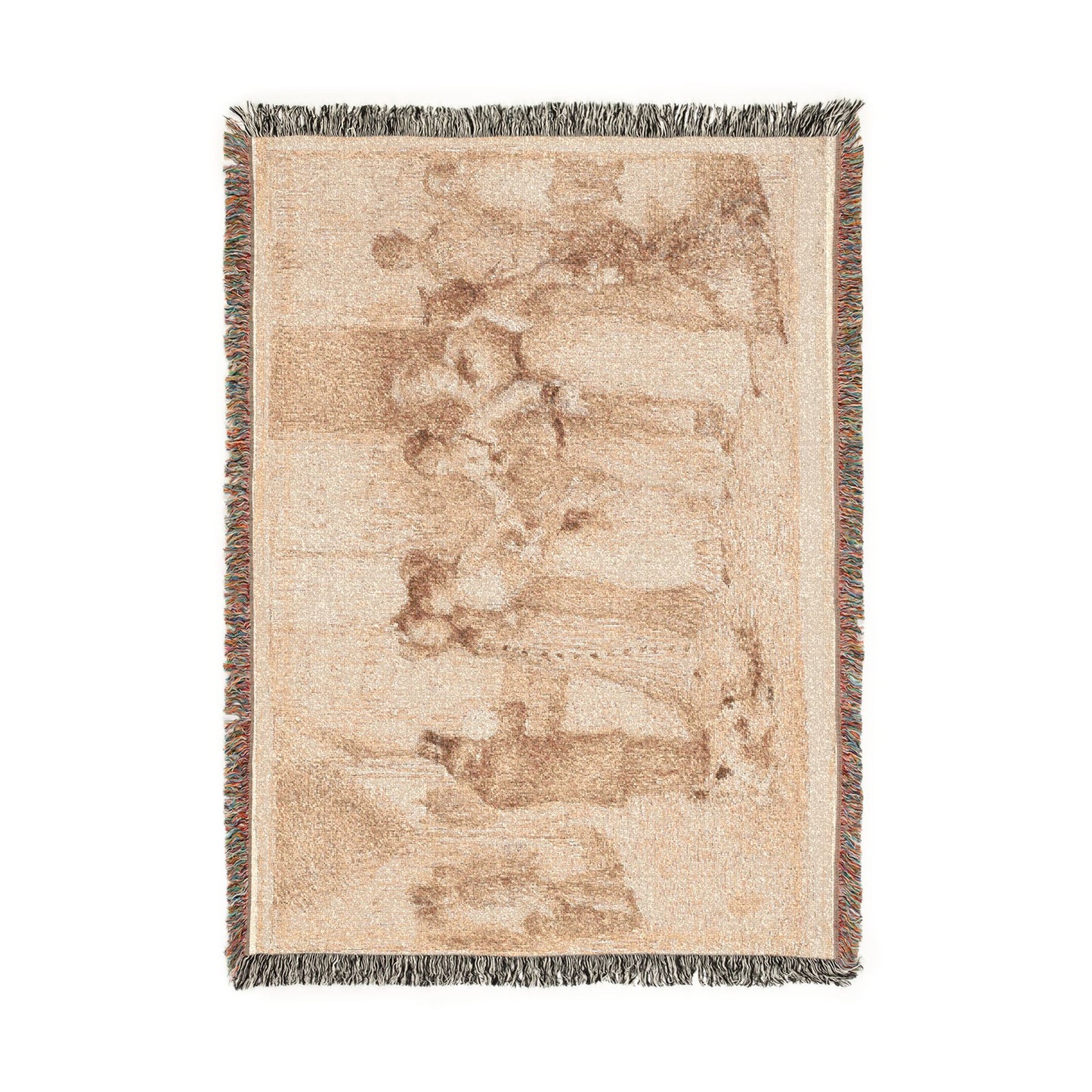 Pierre-Auguste Renoir - Workers' Daughters on the Outer Boulevard (Illustration for Émile Zola's L'Assommoir ) | Woven Tapestry Blanket