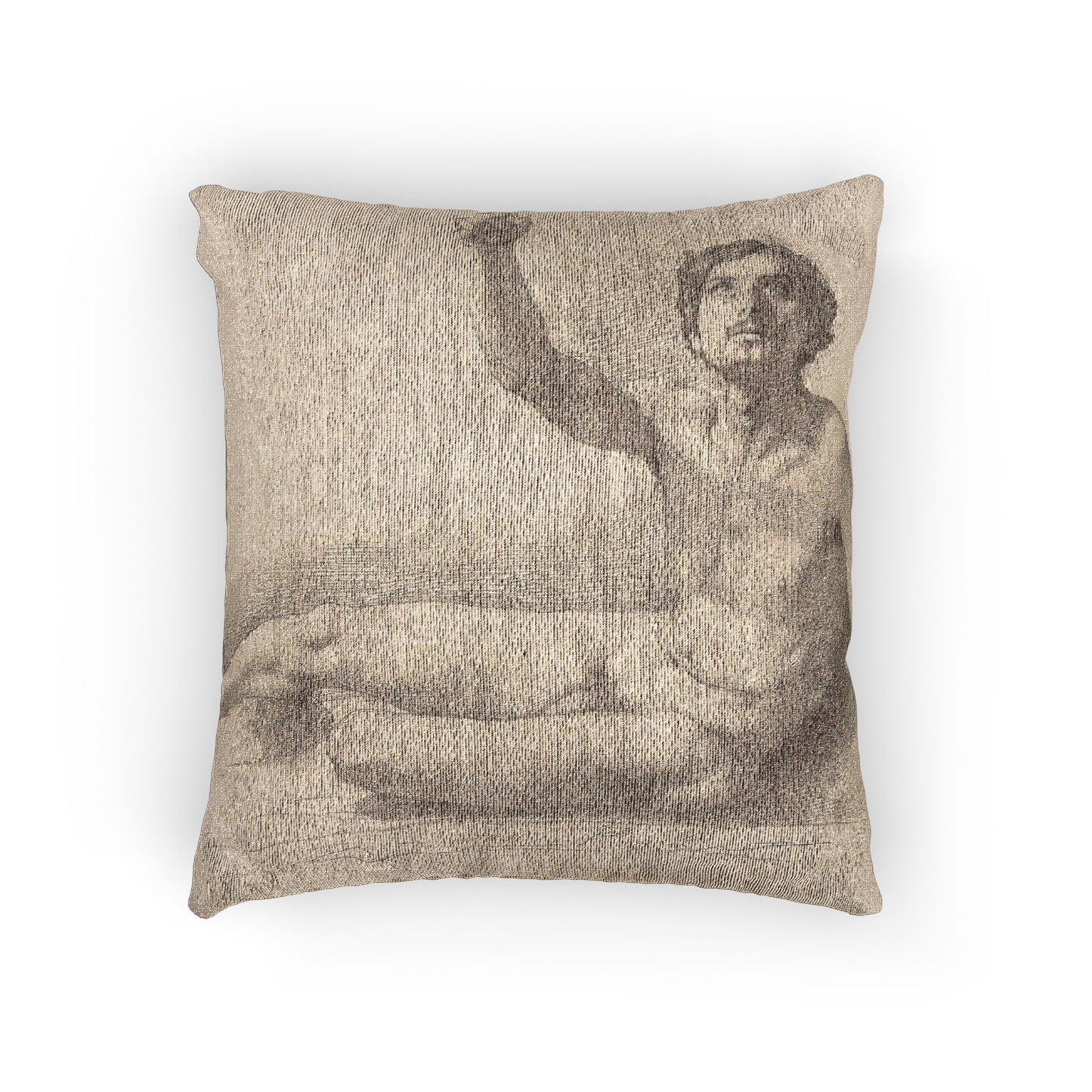 Hilaire Germain Edgar Degas - Study of a Male Nude | Woven Pillow