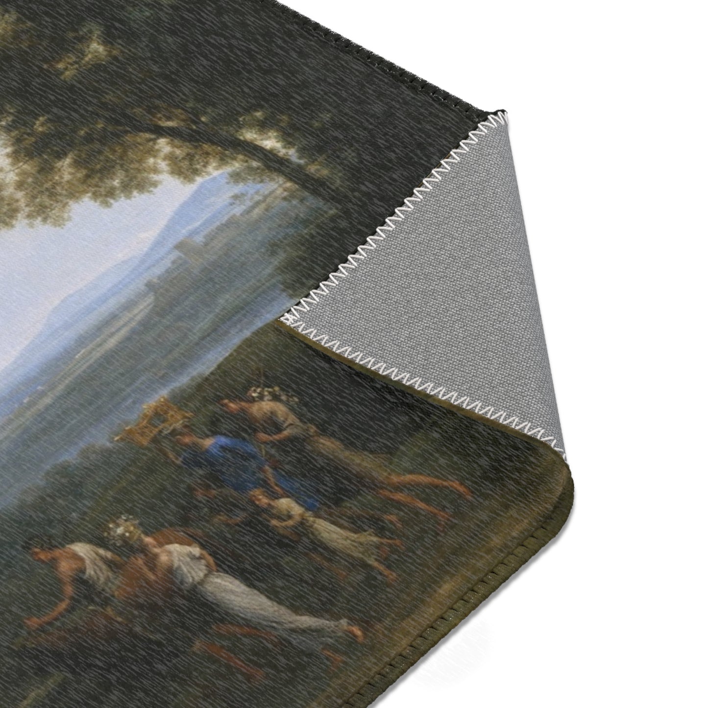 Claude Lorrain - View of Delphi with a Procession | Area Rug