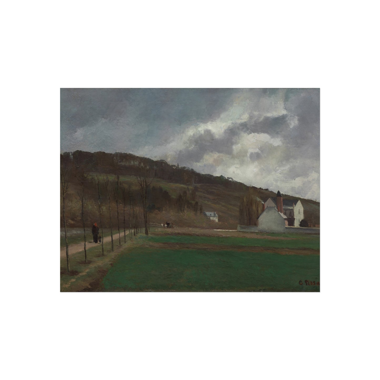 Camille Pissarro - The Banks of the Marne in Winter | Fine Art Poster