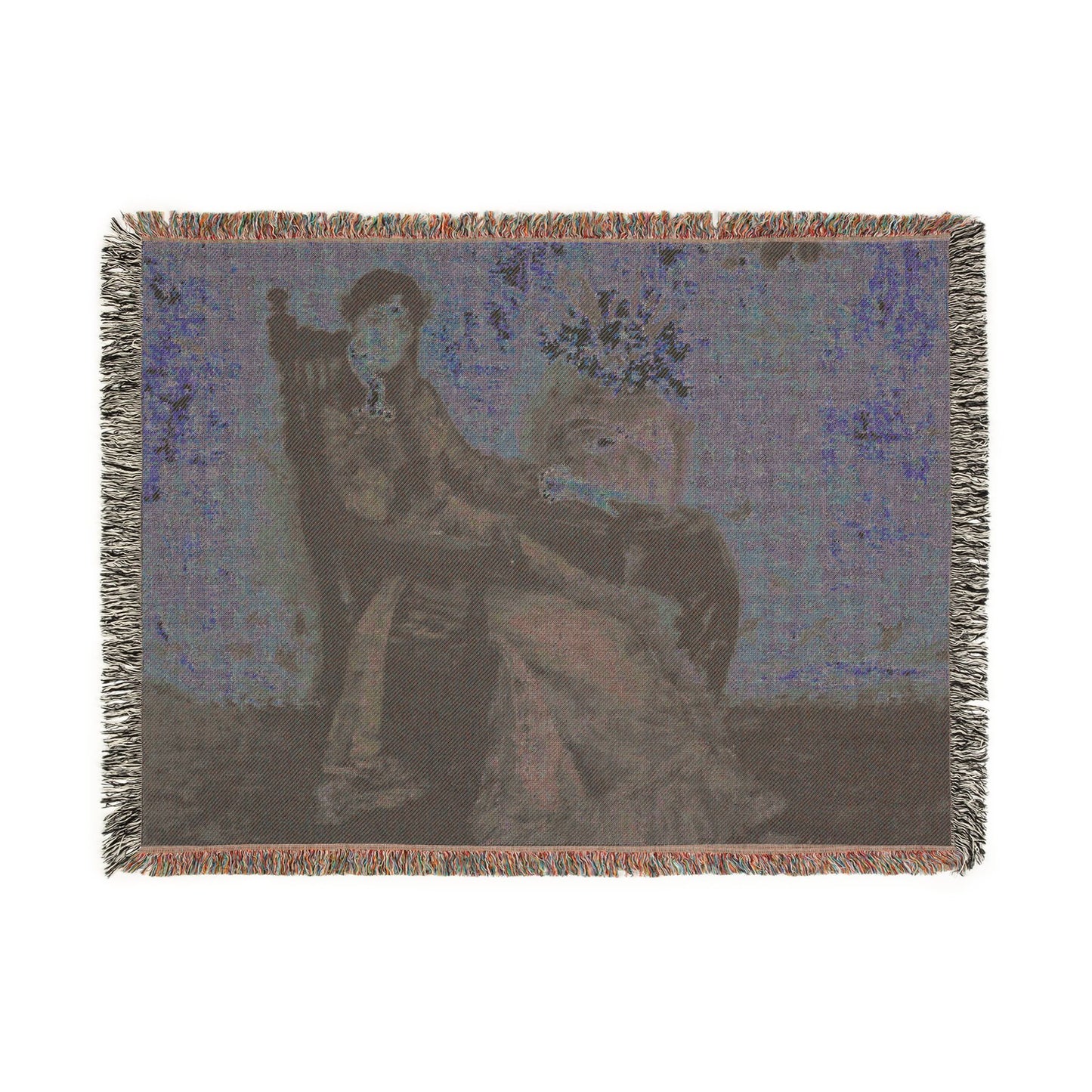 Portrait of Dora Wheeler Woven Throw Blanket