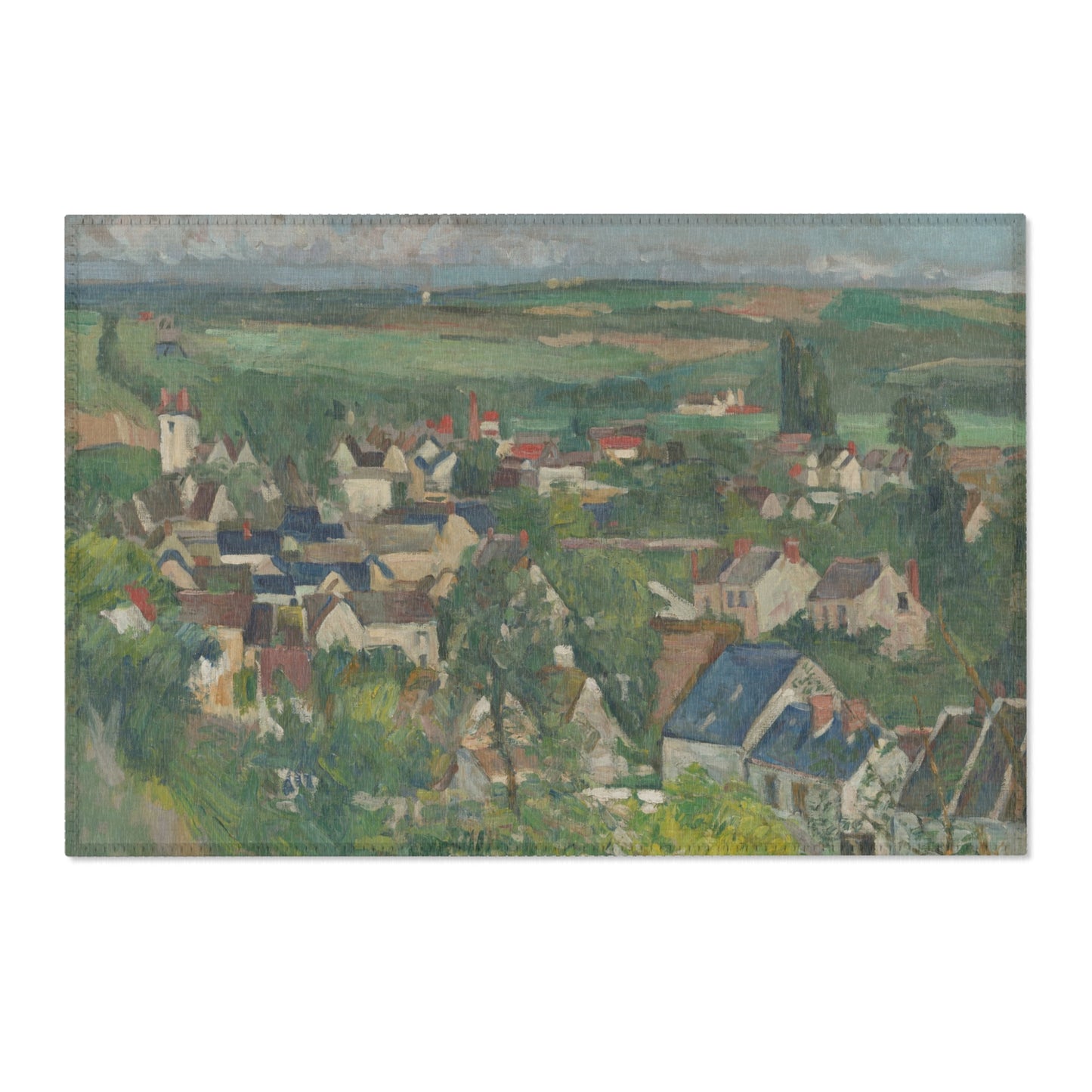 Paul Cezanne - Auvers, Panoramic View | Area Rug