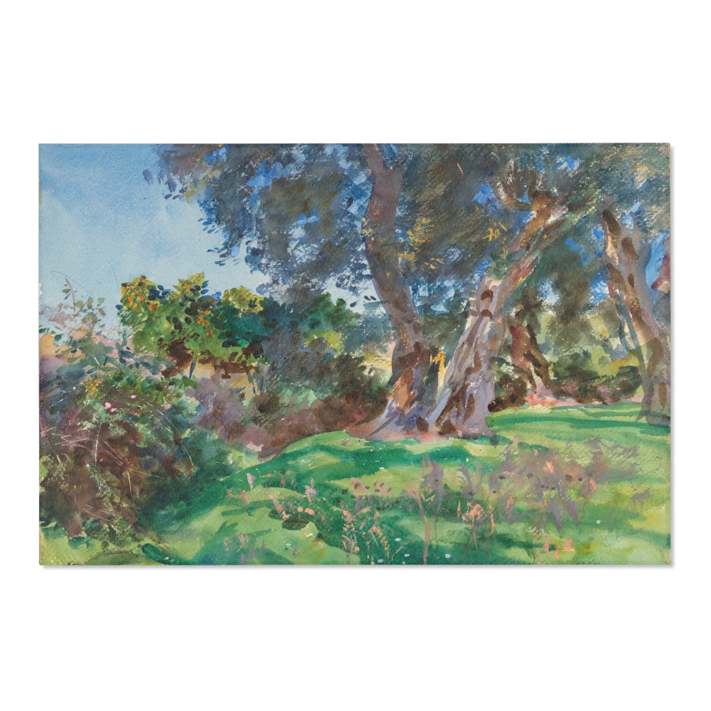 John Singer Sargent - Olive Trees, Corfu | Area Rug