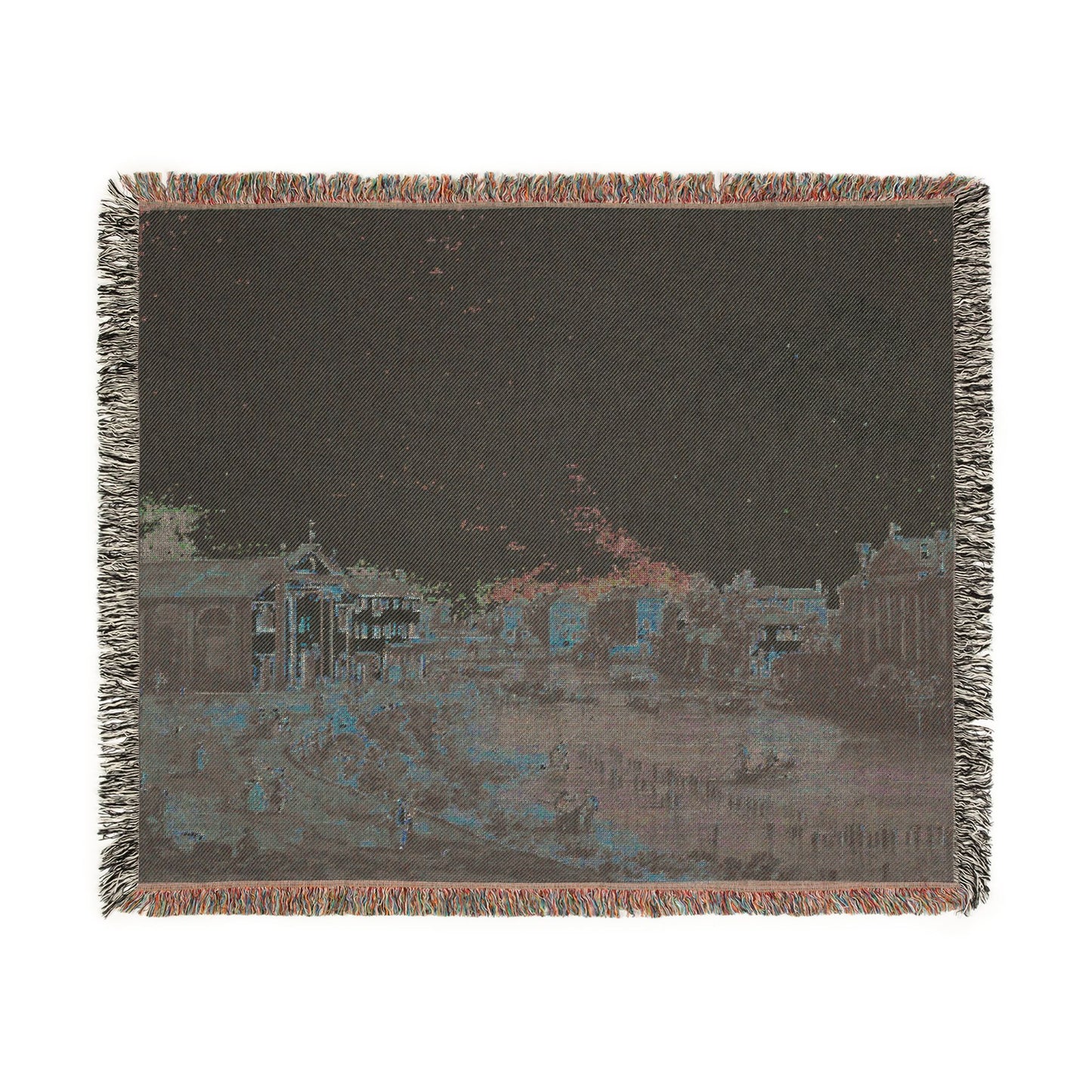 Bemberg Fondation Toulouse - Vue de Dolo - Canaletto ca 1740 - Inv 1011 | Woven Tapestry Blanket