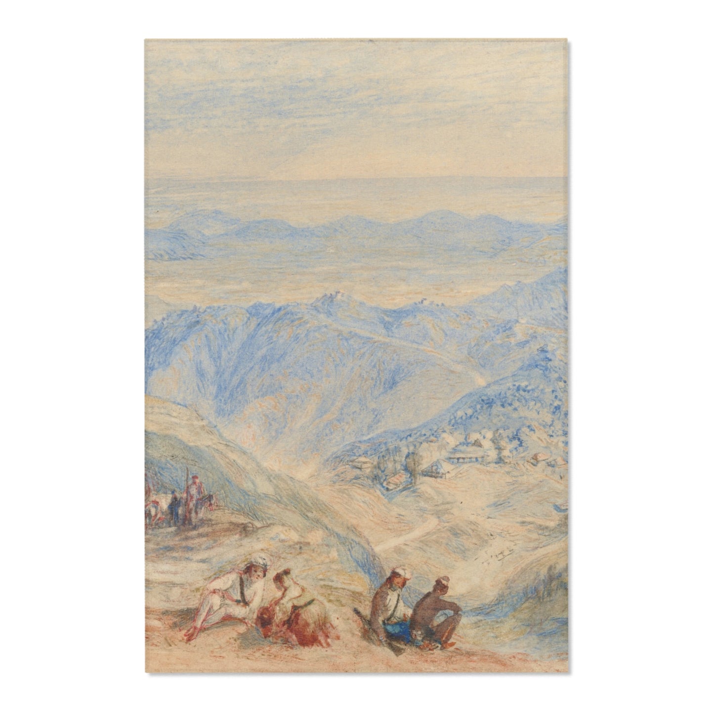 Joseph Mallord William Turner - Mussooree and the Dhoon from Landour | Area Rug