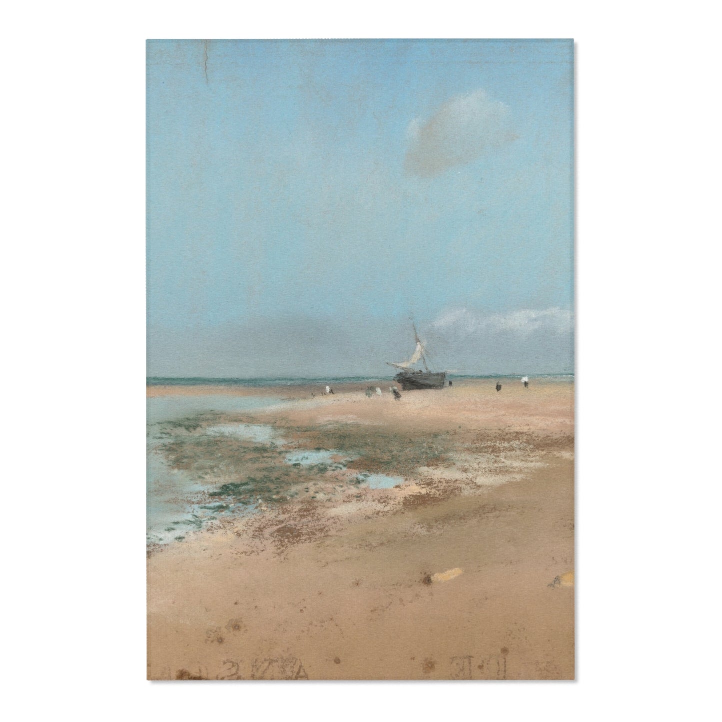 Hilaire Germain Edgar Degas - Beach at Low Tide (Mouth of the River) | Area Rug