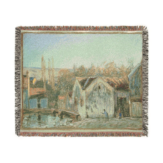 A Corner of Moret-sur-Loing — Sisley Tapestry Blanket