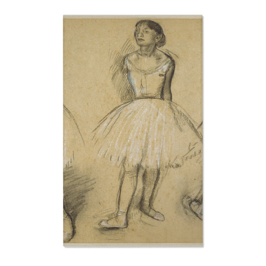 Three Studies of a Dancer — Degas Area Rug