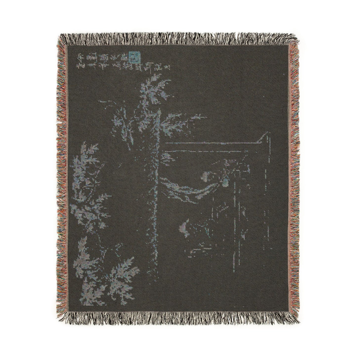 118_a-scholar-at-a-table-with-a-servant | Woven Tapestry Blanket