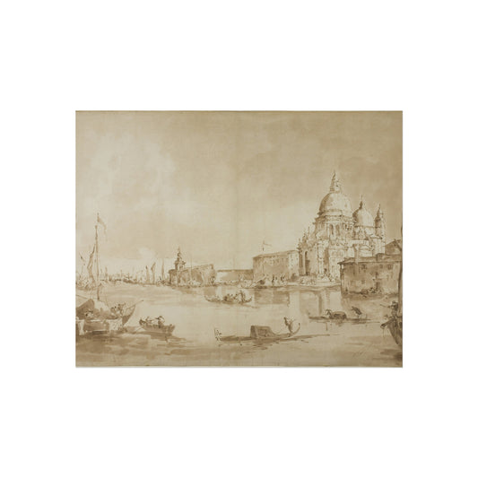 Bacino di San Marco with the Dogana del Mare and Santa Maria della Salute (imitator of Francesco Guardi) Fine Art Poster