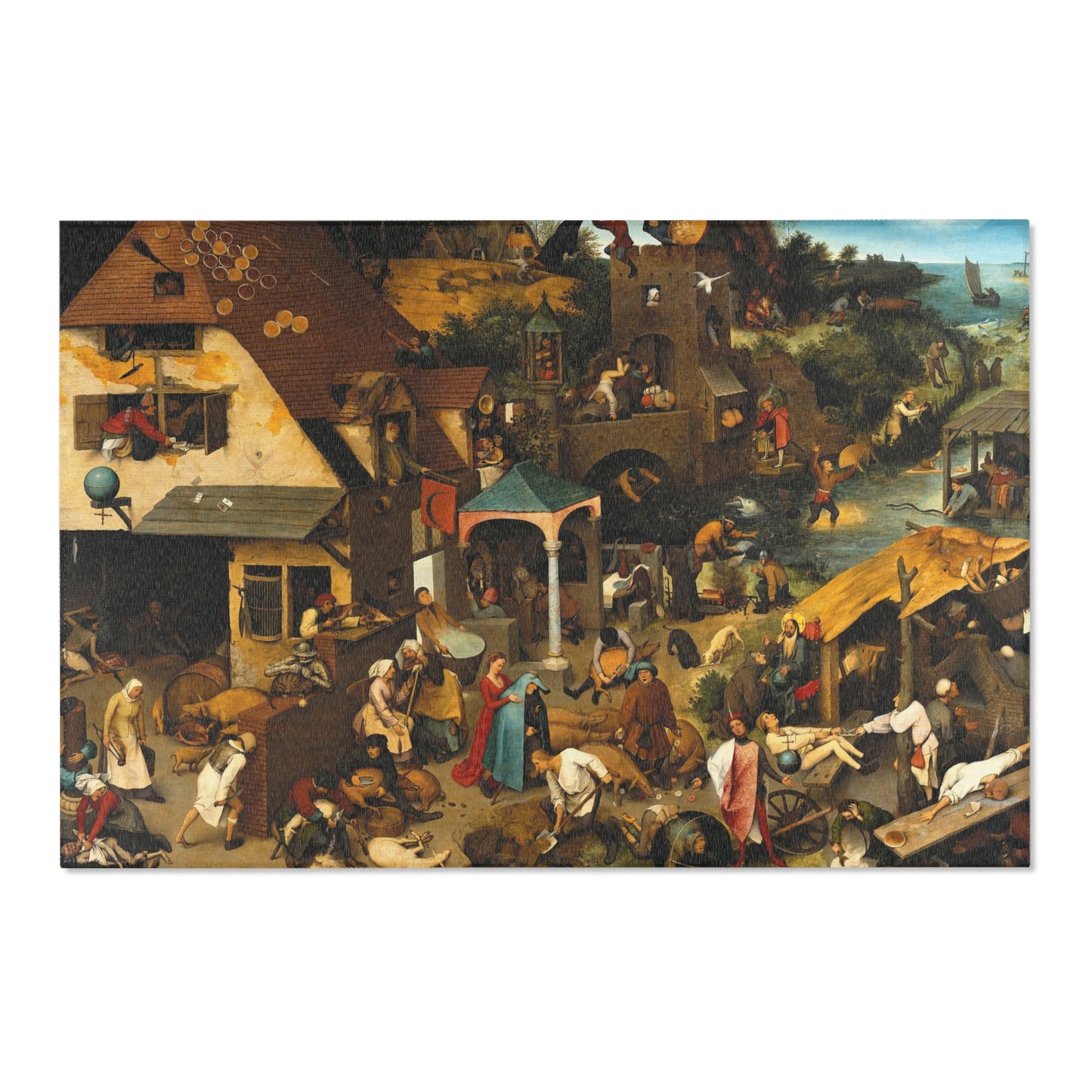 Pieter Brueghel the Elder - The Dutch Proverbs - Google Art Project | Area Rug