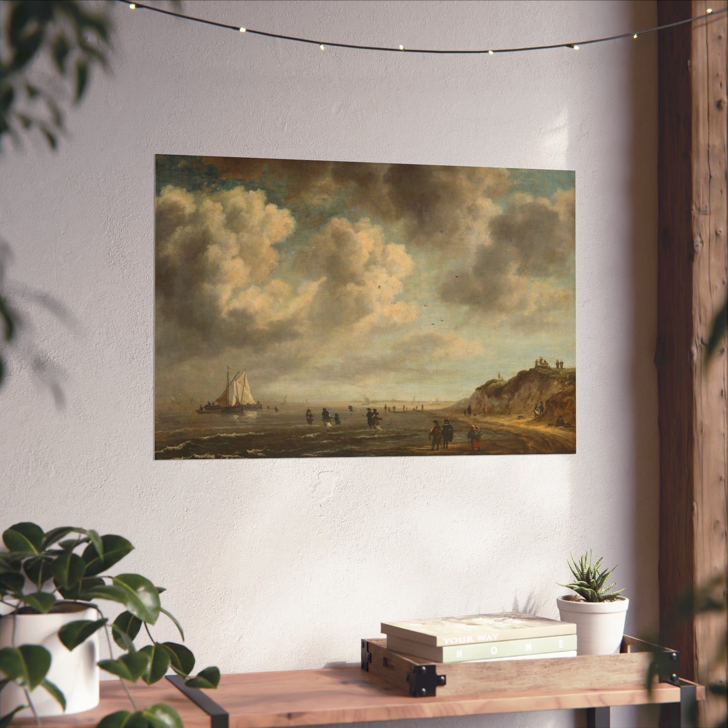 Naar Jacob van Ruisdael - Beach View - 154 - Mauritshuis | Fine Art Poster