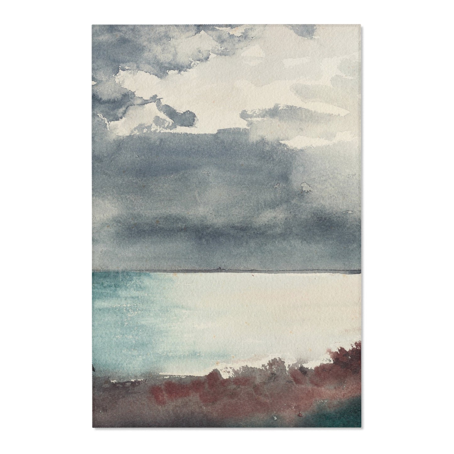 Winslow Homer - Breaking Storm, Coast of Maine | Area Rug