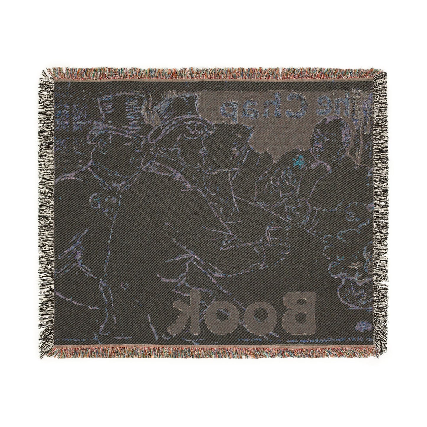 Henri de Toulouse-Lautrec - Irish and American Bar, Rue Royale—The Chap Book | Woven Tapestry Blanket