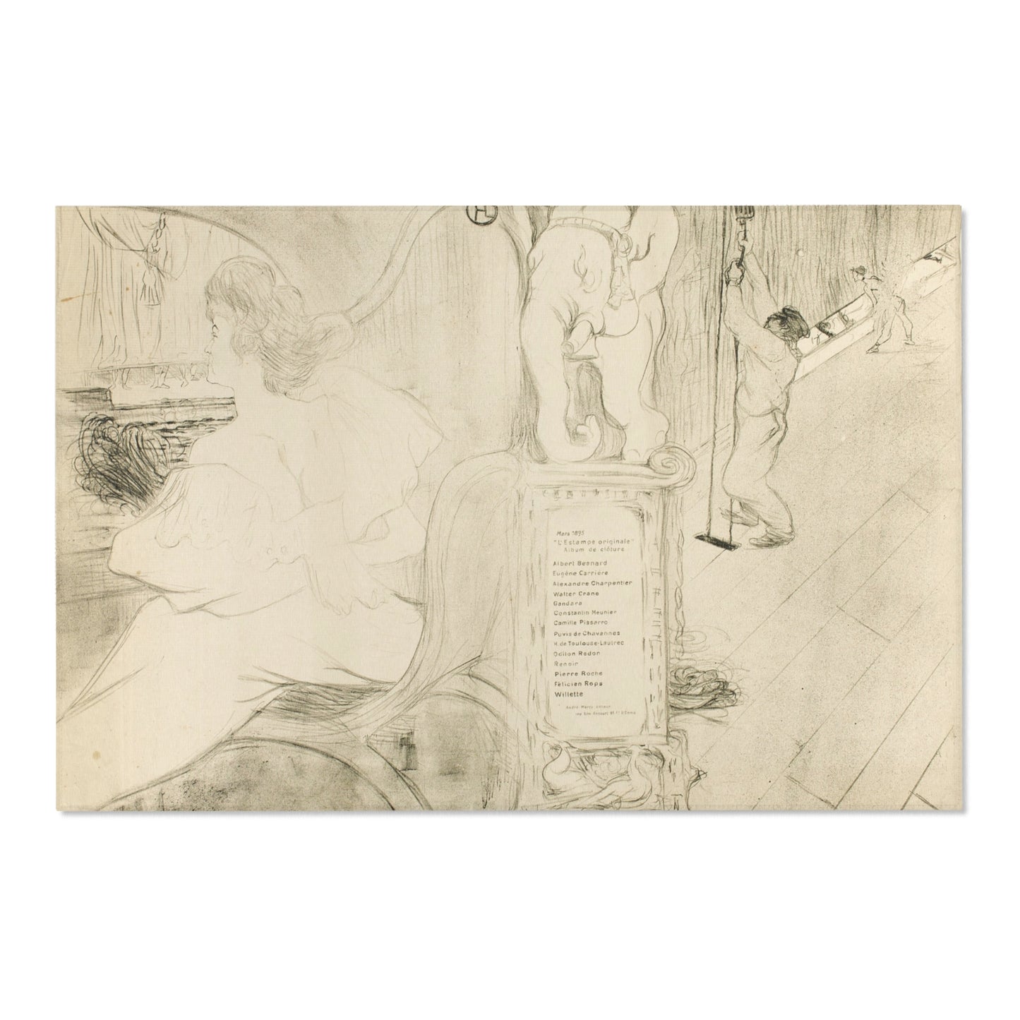 Henri de Toulouse-Lautrec - Cover for L'Estampe originale | Area Rug