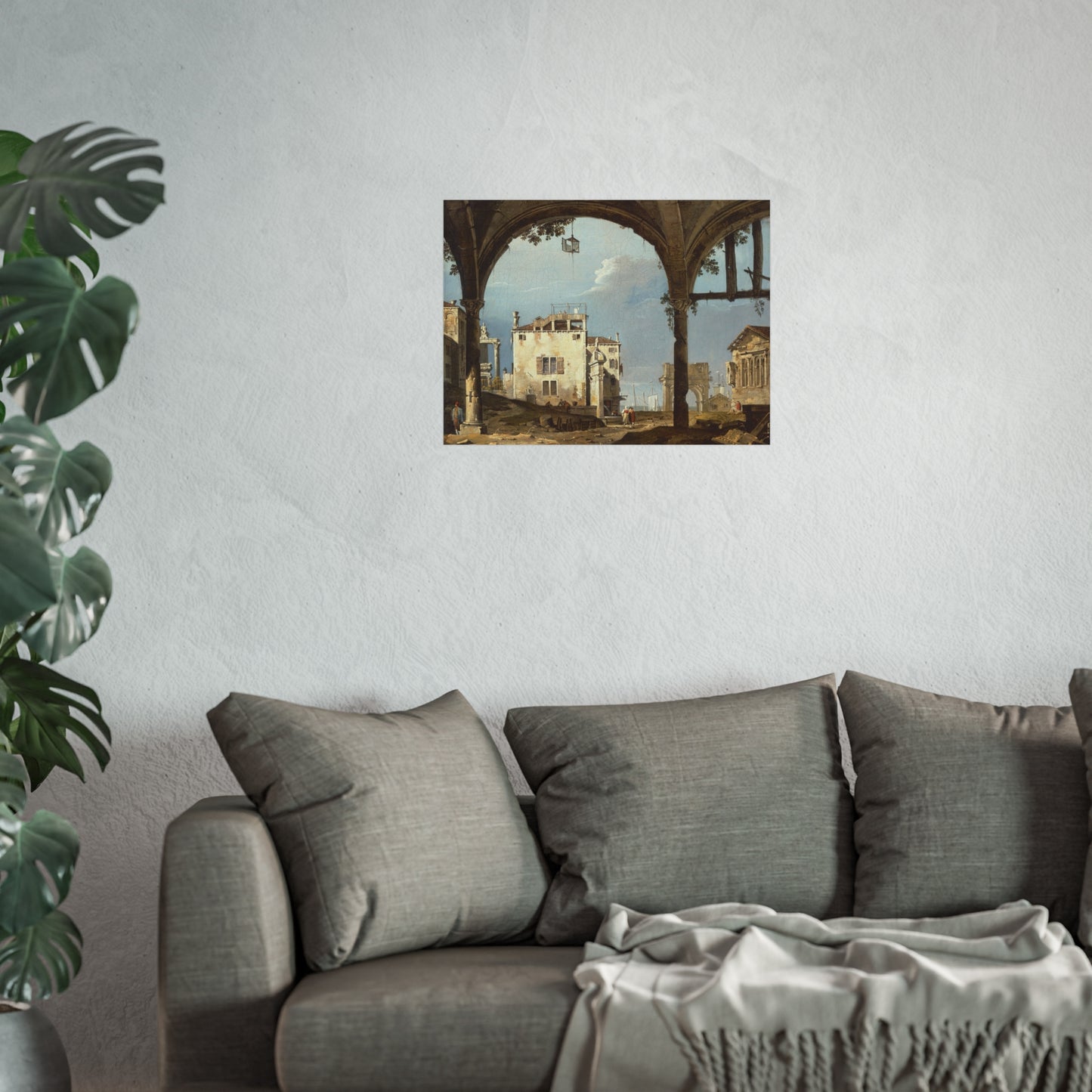 Follower of Canaletto - Portico with a Lantern | Fine Art Poster