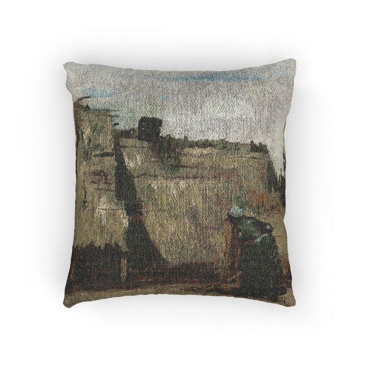 A Peasant Woman Digging — Van Gogh Pillow