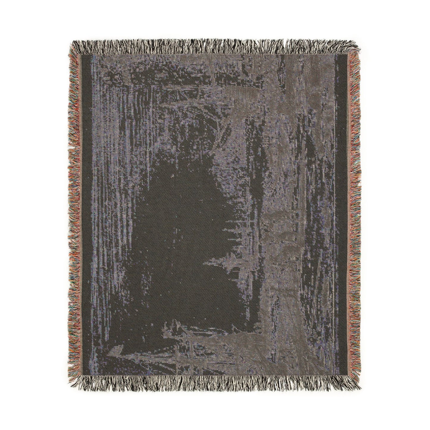 Claude Lorrain - Harbor with a Large Tower | Woven Tapestry Blanket