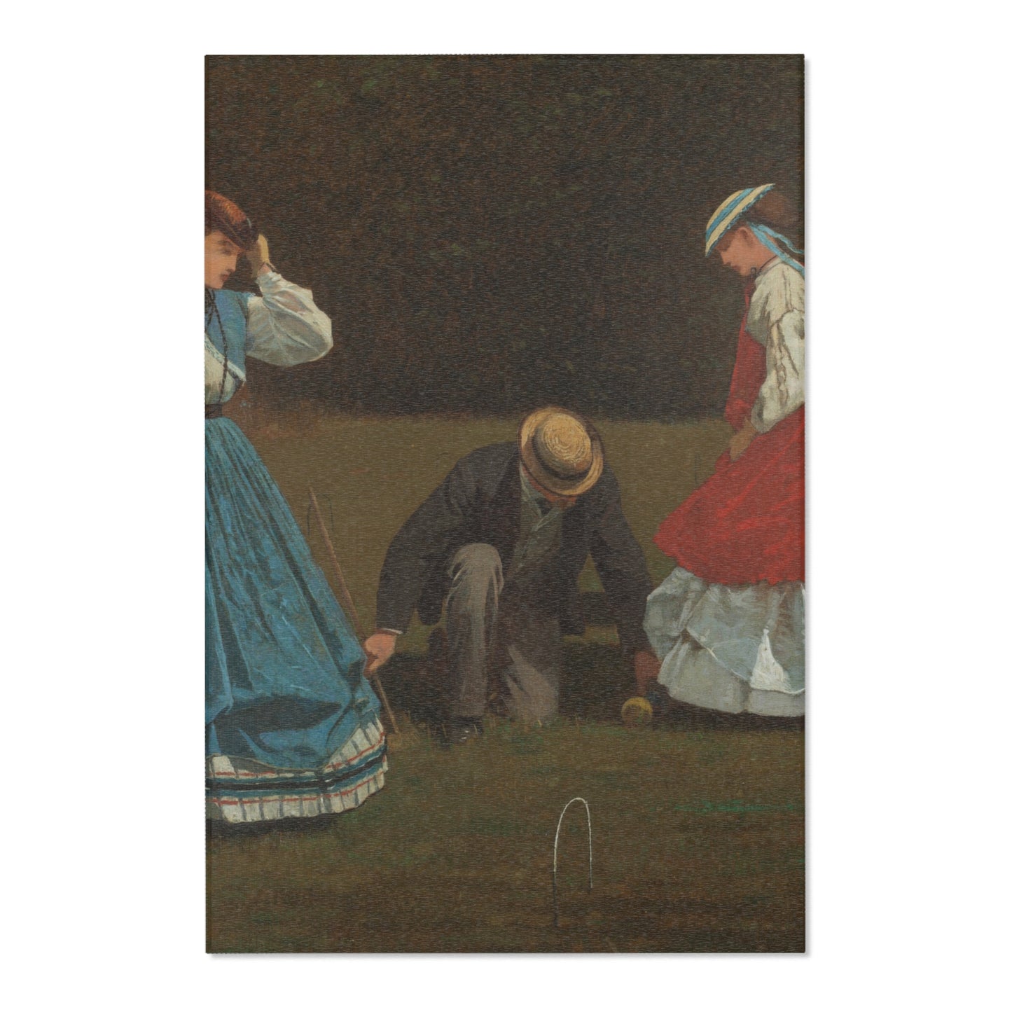 Winslow Homer - Croquet Scene | Area Rug