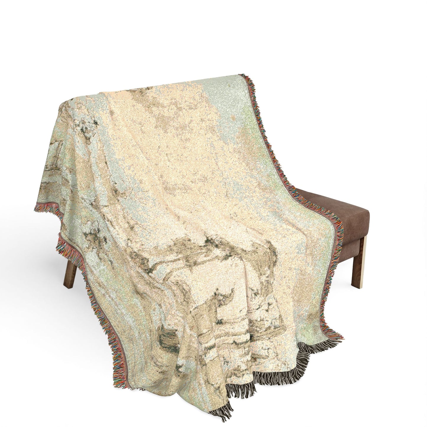 Francesco Guardi - Capriccio with a Squall on the Lagoon | Woven Tapestry Blanket