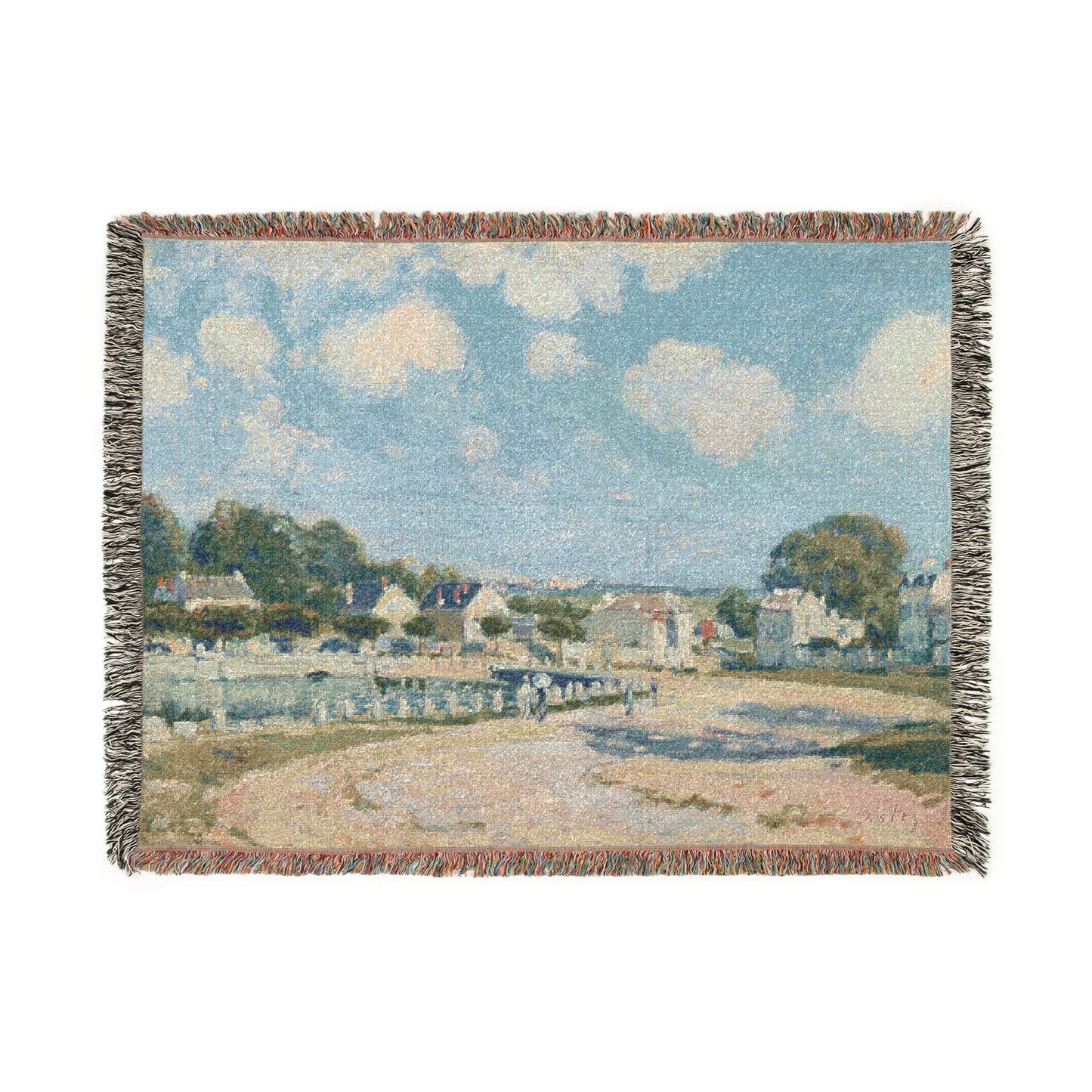 Alfred Sisley - Watering Place at Marly | Woven Tapestry Blanket