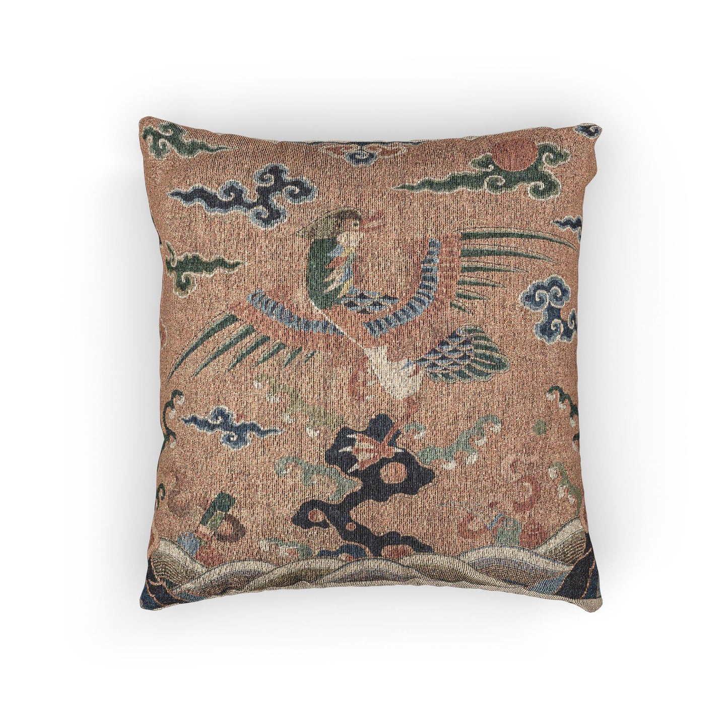 142_rank-badge-with-mandarin-duck | Woven Pillow